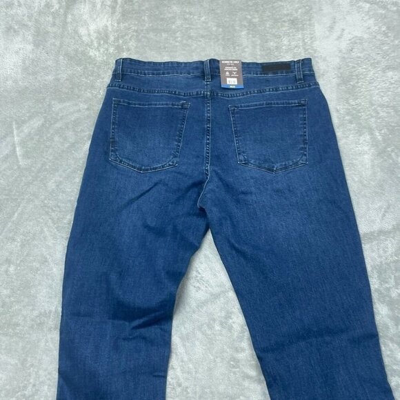 Kenneth Cole Straight Fit Stretch Denim Jeans Blue Size 36x34 6937 - Picture 3 of 11